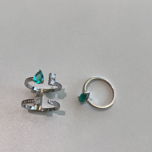 925 silver Ring Set - Picture 2 of 5